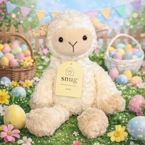 Snug Lamb Plush Stuffed Animal Cream Sheep NWT Easter Gift Baby Nursery Toy